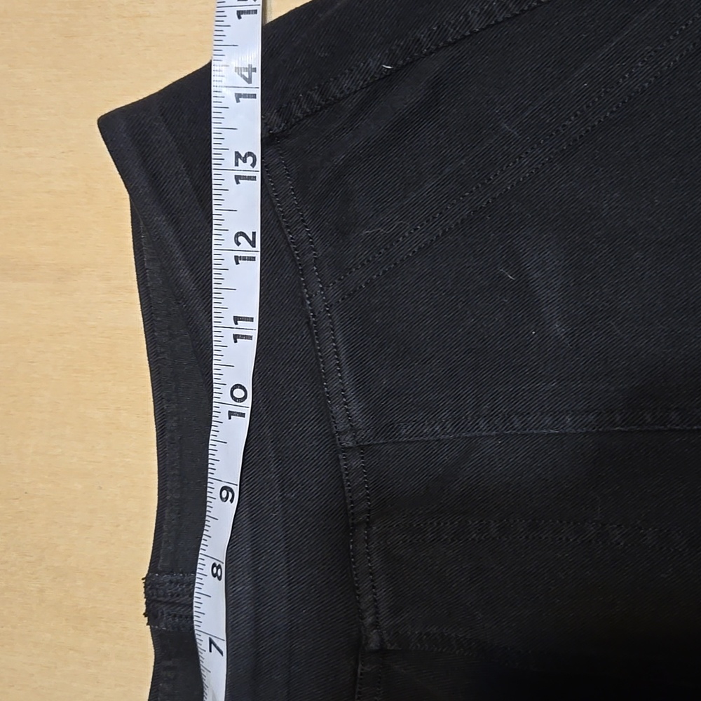 NWT Halara Flex Multiple Pockets Straight Leg Stretchy Cargo Jeans ML Tall Black - Picture 7 of 10